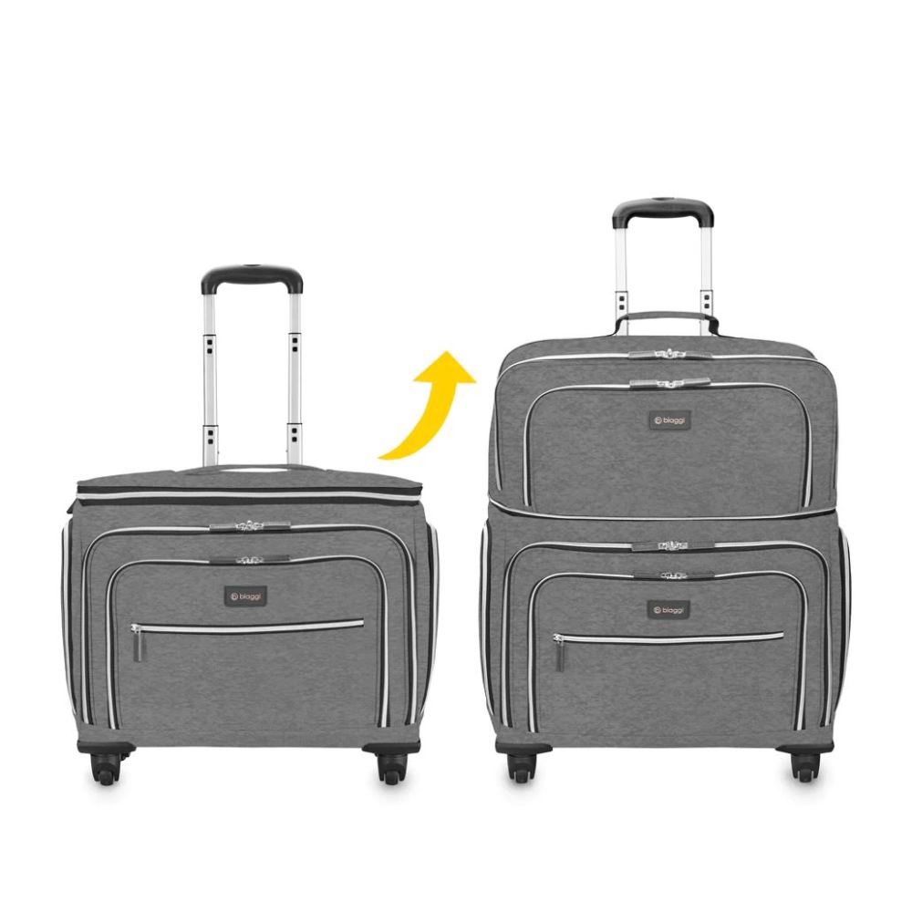 LIFT OFF! EXPANDABLE CARRY-ON TO CHECK-Grey | Biaggi